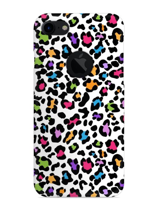 Seamless Leopard Pattern Snap Case for Apple Iphone 7 (Logo Cut)