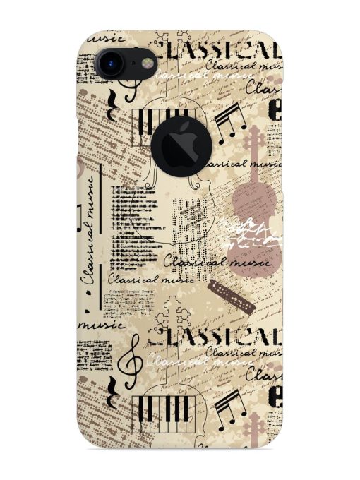 Classical Music Lpattern Snap Case for Apple Iphone 7 (Logo Cut) Zapvi