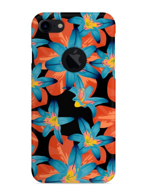 Philippine Flowers Seamless Snap Case for Apple Iphone 7 (Logo Cut)