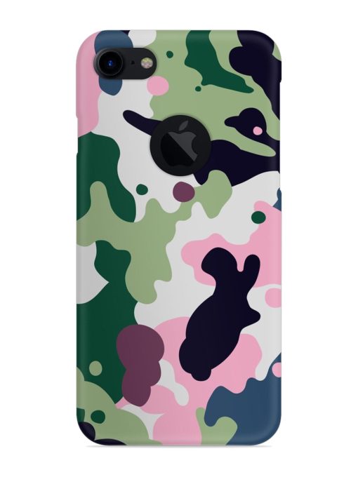 Seamless Funky Camouflage Snap Case for Apple Iphone 7 (Logo Cut) Zapvi