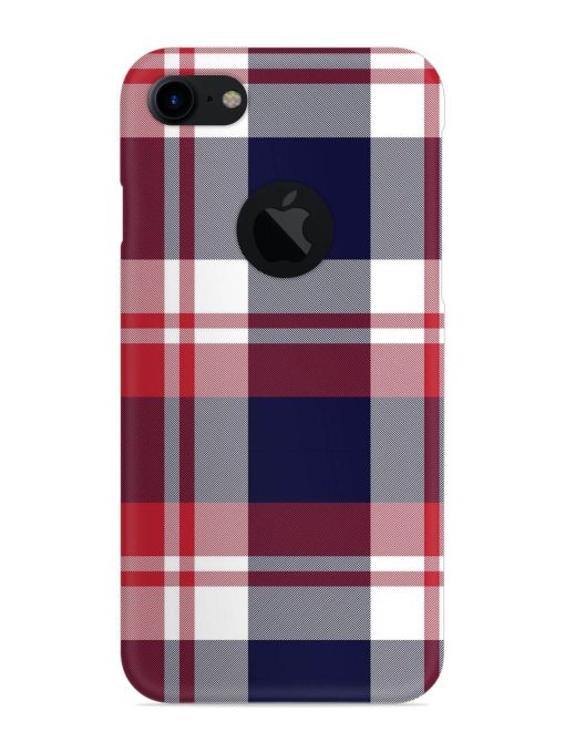 Classic Plaid Tartan Snap Case for Apple Iphone 7 (Logo Cut) Zapvi