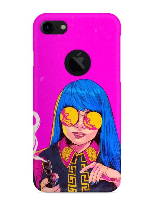 Aesthetic Anime Girl Snap Case for Apple Iphone 7 (Logo Cut)