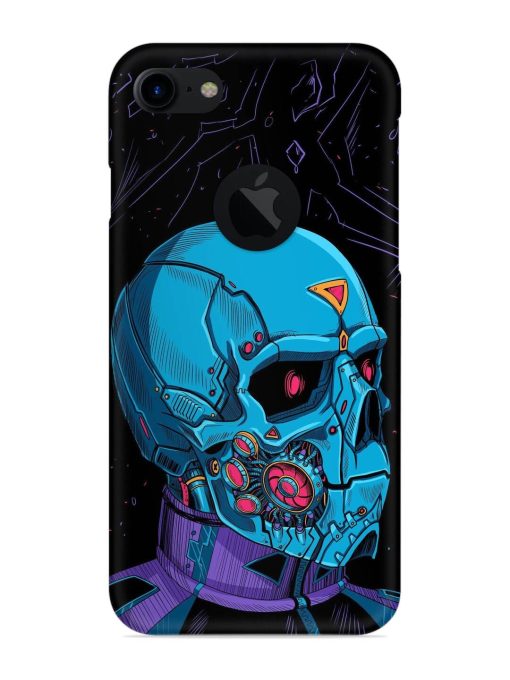 Skull Robo Vector Snap Case for Apple Iphone 7 (Logo Cut) Zapvi