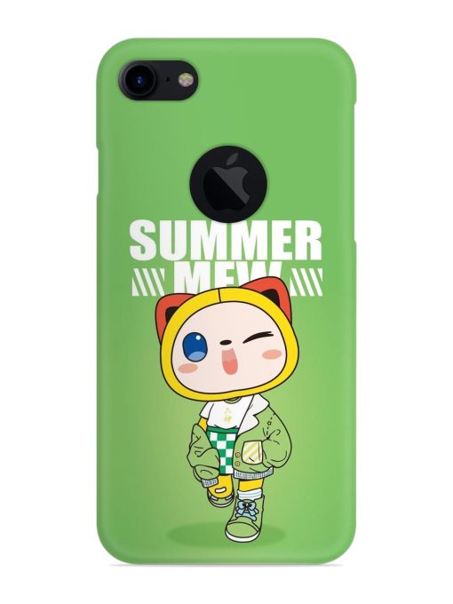 Summer Mew Snap Case for Apple Iphone 7 (Logo Cut) Zapvi