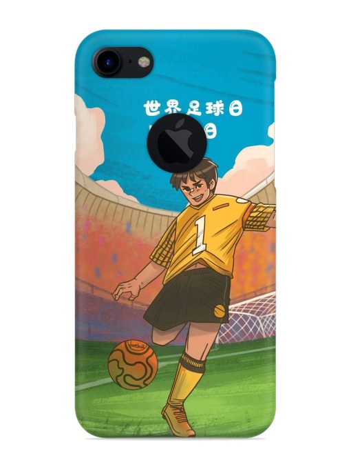 Soccer Kick Snap Case for Apple Iphone 7 (Logo Cut)