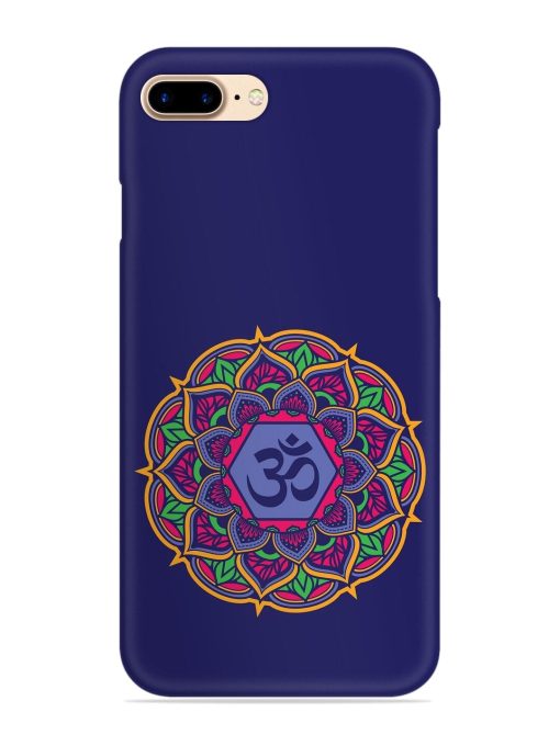 Om Mandala Art Blue Snap Case for Apple Iphone 7 Plus Zapvi