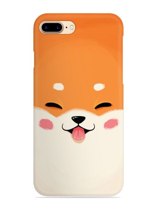 Cute Dog Face Vector Snap Case for Apple Iphone 7 Plus Zapvi