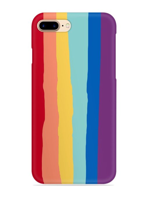 Rainbow Genuine Liquid Snap Case for Apple Iphone 7 Plus Zapvi