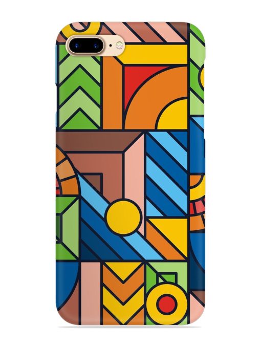 Colorful Geometric Snap Case for Apple Iphone 7 Plus Zapvi