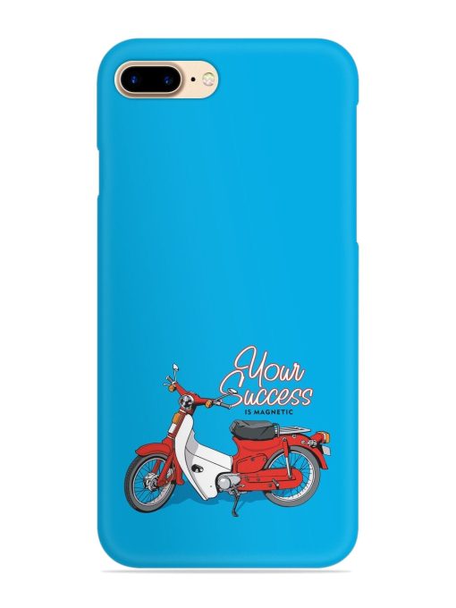 Motorcycles Image Vector Snap Case for Apple Iphone 7 Plus Zapvi