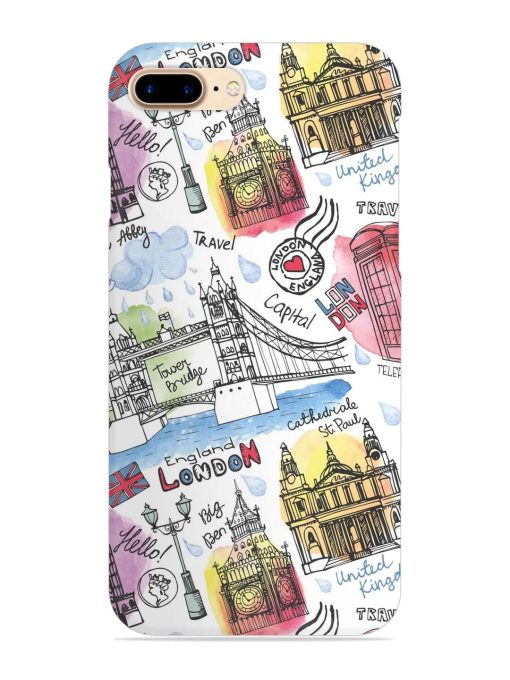 Vector London Landmark Snap Case for Apple Iphone 7 Plus Zapvi