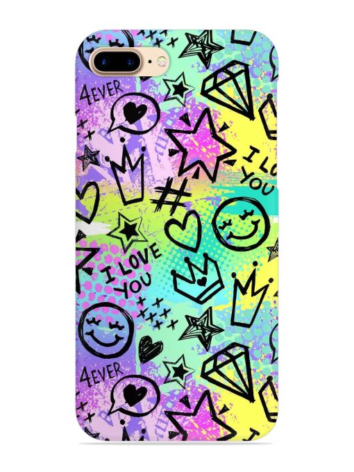 Bright Seamless Pattern Snap Case for Apple Iphone 7 Plus Zapvi