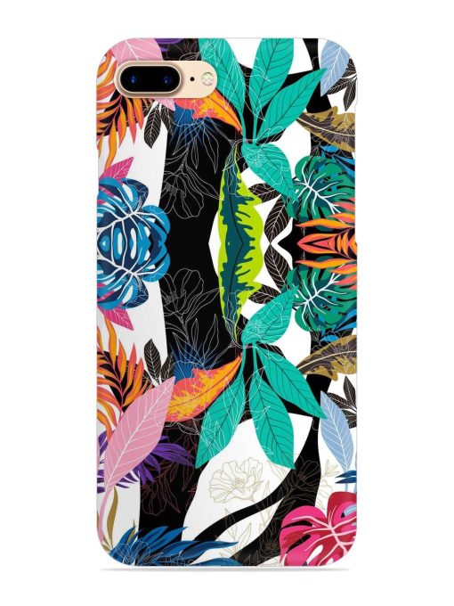 Floral Pattern Bright Snap Case for Apple Iphone 7 Plus Zapvi