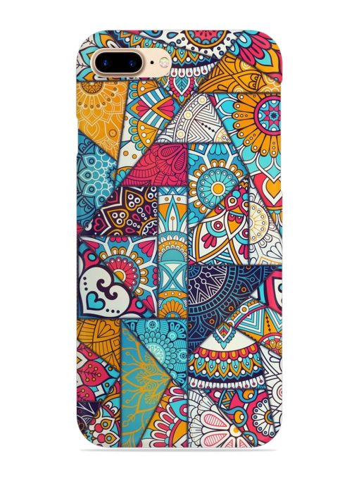 Patchwork Pattern Vintage Snap Case for Apple Iphone 7 Plus Zapvi