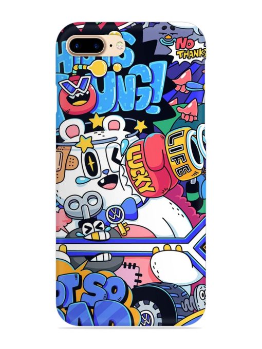 Universal Doodle Snap Case for Apple Iphone 7 Plus Zapvi