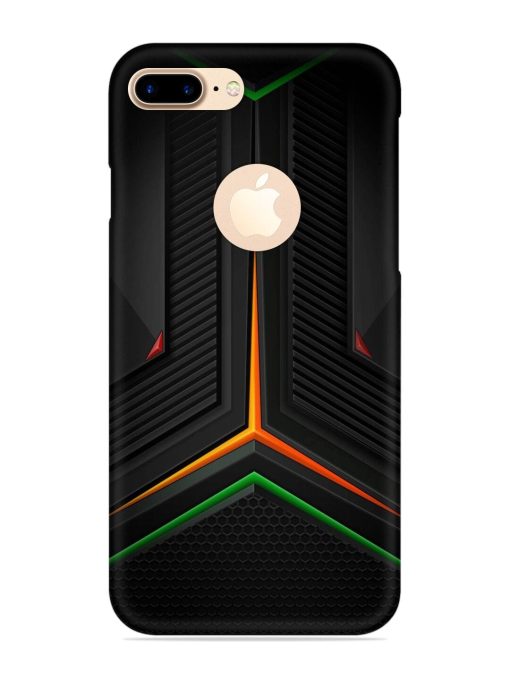 Orange Triangle Light Snap Case for Apple Iphone 7 Plus (Logo Cut) Zapvi