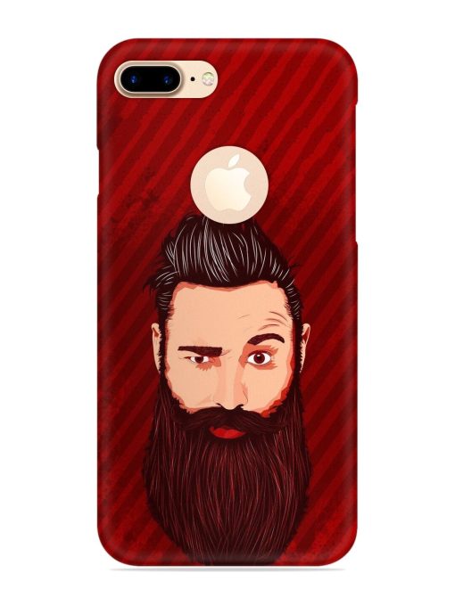 Beardo Man Snap Case for Apple Iphone 7 Plus (Logo Cut) Zapvi