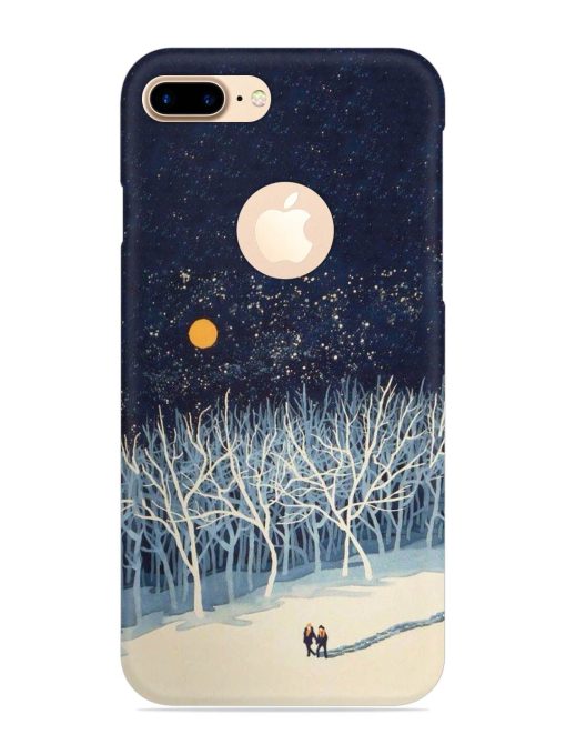 Full Moon Snowshoe Tour Snap Case for Apple Iphone 7 Plus (Logo Cut) Zapvi