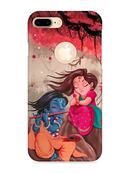 Radhe Krishna Water Art Snap Case for Apple Iphone 7 Plus (Logo Cut) Zapvi