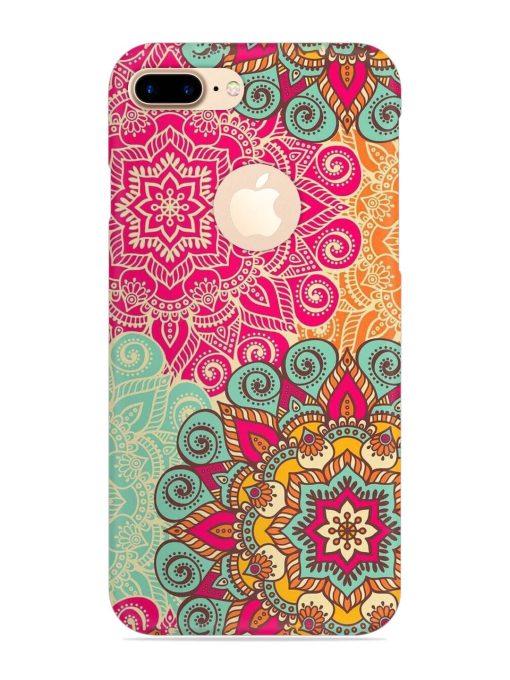 Mandala Seamless Snap Case for Apple Iphone 7 Plus (Logo Cut) Zapvi