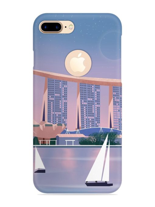 Singapore Scenery Architecture Snap Case for Apple Iphone 7 Plus (Logo Cut) Zapvi