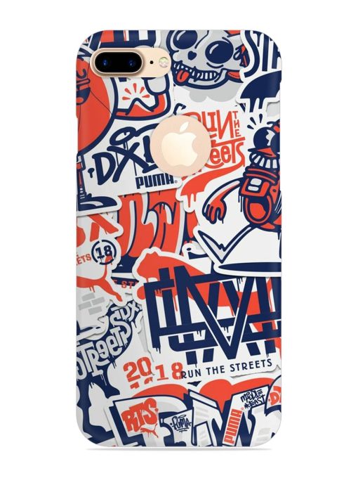 Run The Street Snap Case for Apple Iphone 7 Plus (Logo Cut) Zapvi