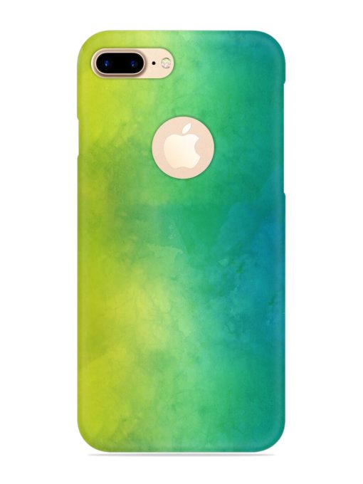 Yellow Green Gradient Snap Case for Apple Iphone 7 Plus (Logo Cut)