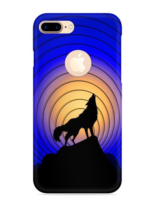 Fox Roaring Design Snap Case for Apple Iphone 7 Plus (Logo Cut) Zapvi