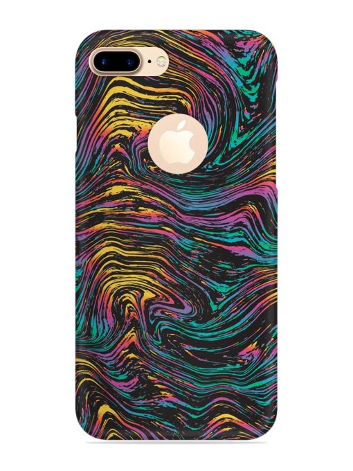 Abstract Liquid Colors Snap Case for Apple Iphone 7 Plus (Logo Cut) Zapvi