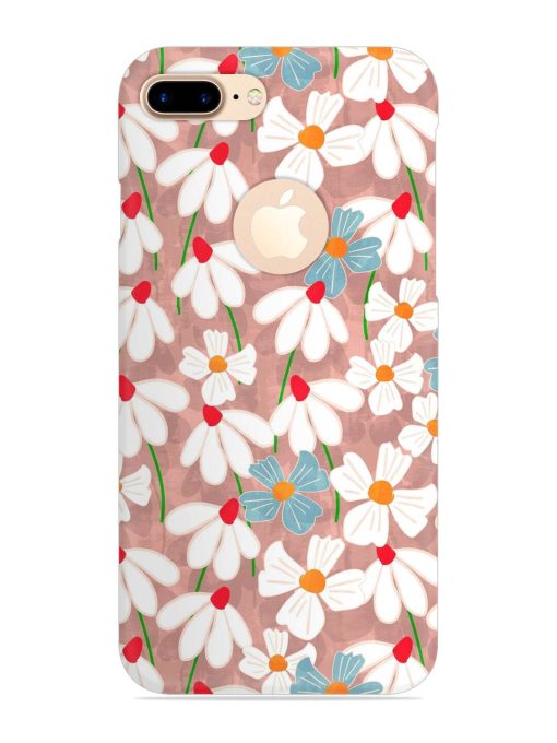 Abstract Petal Flowers Snap Case for Apple Iphone 7 Plus (Logo Cut) Zapvi