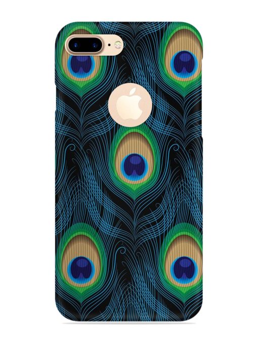 Seamless Pattern Peacock Snap Case for Apple Iphone 7 Plus (Logo Cut) Zapvi