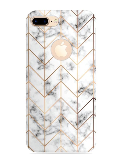 Vector Marble Texture Snap Case for Apple Iphone 7 Plus (Logo Cut)