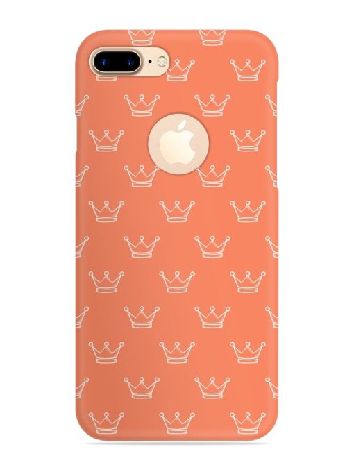 Hand Drawn Crown Snap Case for Apple Iphone 7 Plus (Logo Cut) Zapvi