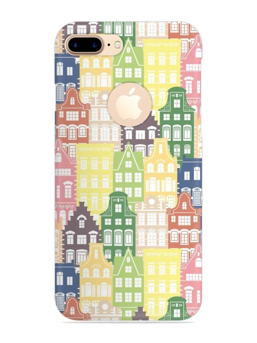 Seamless Shapes Pattern Snap Case for Apple Iphone 7 Plus (Logo Cut) Zapvi