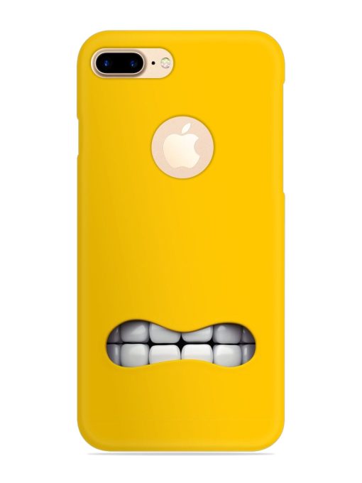 Mouth Character On Snap Case for Apple Iphone 7 Plus (Logo Cut) Zapvi