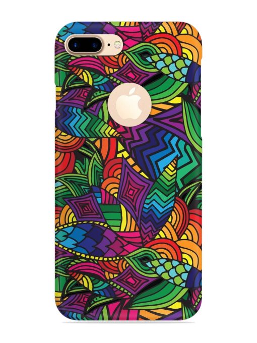 Abstract Multicolor Seamless Snap Case for Apple Iphone 7 Plus (Logo Cut) Zapvi