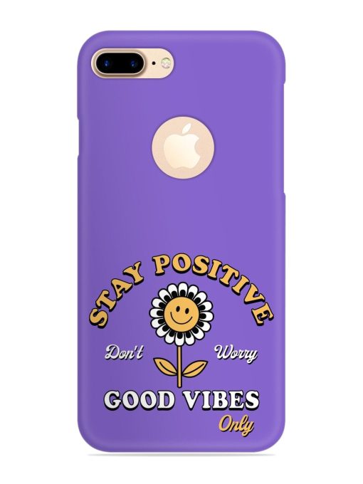 Retro Positive Flower Snap Case for Apple Iphone 7 Plus (Logo Cut) Zapvi