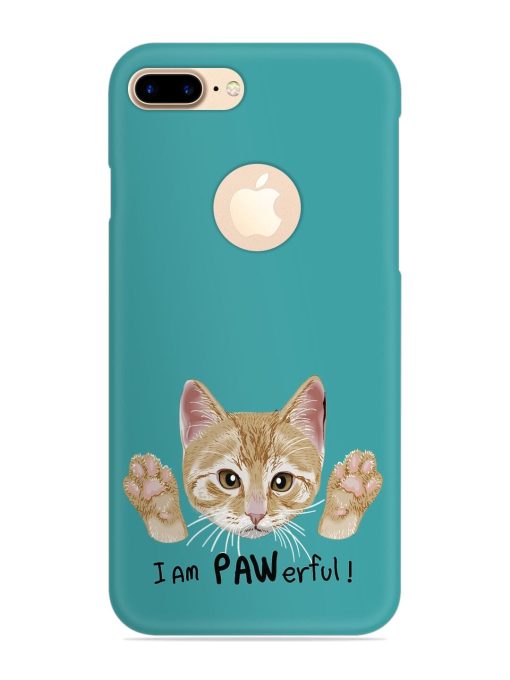 Typography Slogan Cat Snap Case for Apple Iphone 7 Plus (Logo Cut) Zapvi