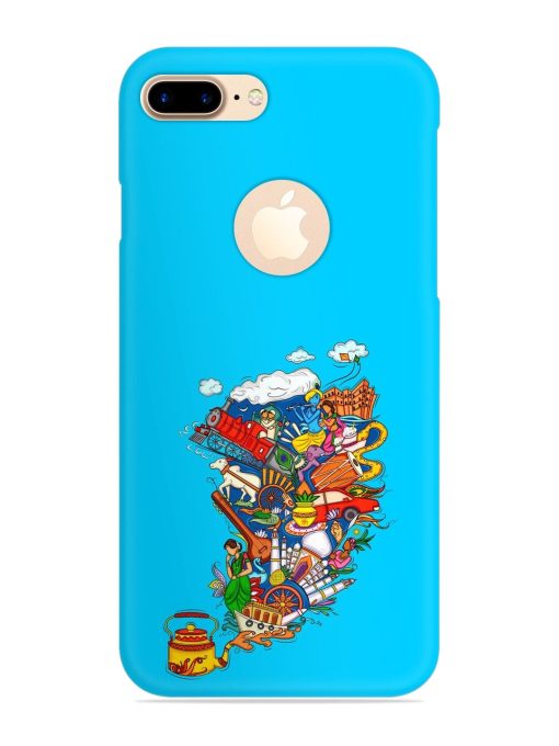 Vector Design Indian Snap Case for Apple Iphone 7 Plus (Logo Cut) Zapvi