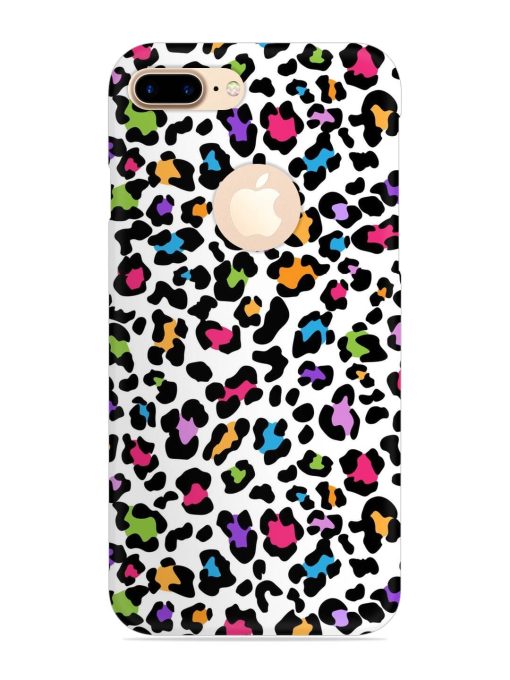 Seamless Leopard Pattern Snap Case for Apple Iphone 7 Plus (Logo Cut)