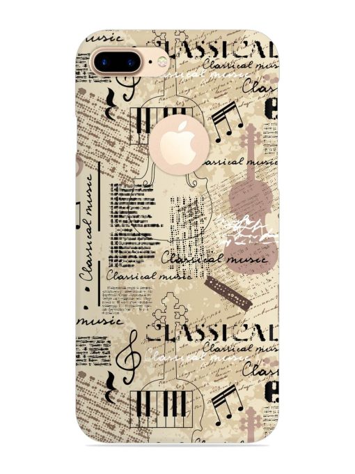 Classical Music Lpattern Snap Case for Apple Iphone 7 Plus (Logo Cut) Zapvi