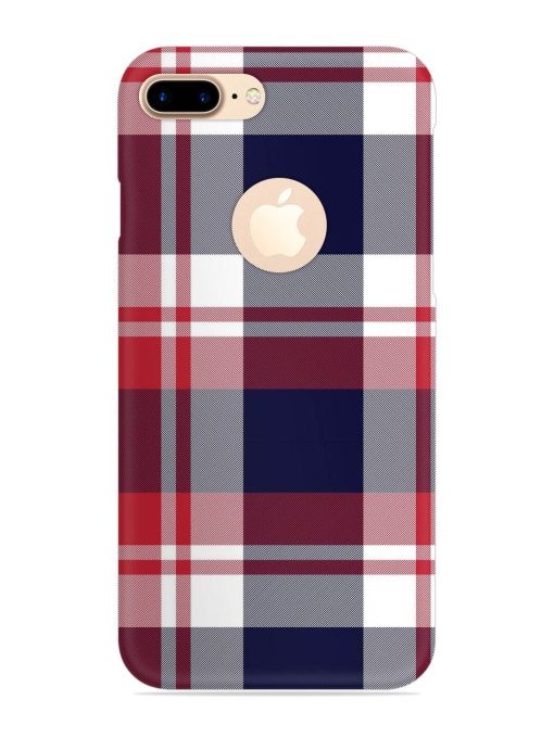 Classic Plaid Tartan Snap Case for Apple Iphone 7 Plus (Logo Cut)