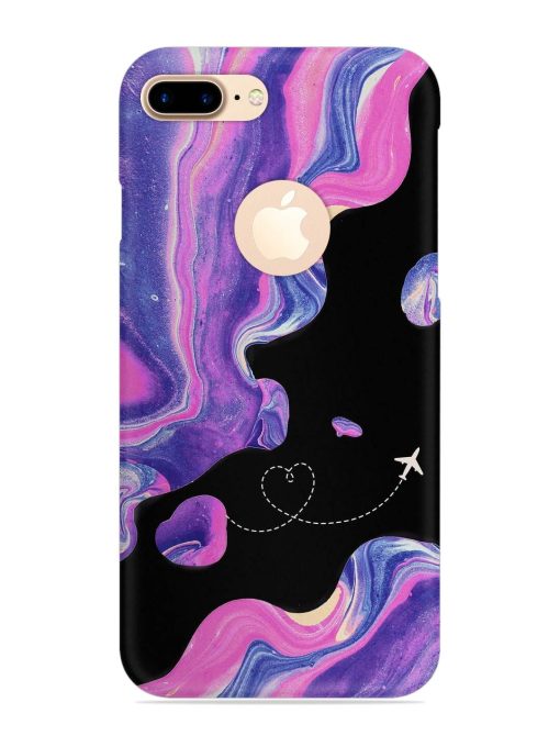 Glitter Art Snap Case for Apple Iphone 7 Plus (Logo Cut)