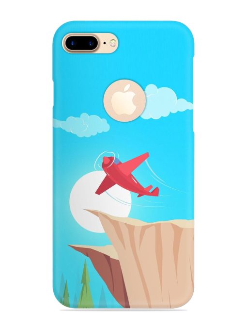 Small Planes In Flight Snap Case for Apple Iphone 7 Plus (Logo Cut) Zapvi