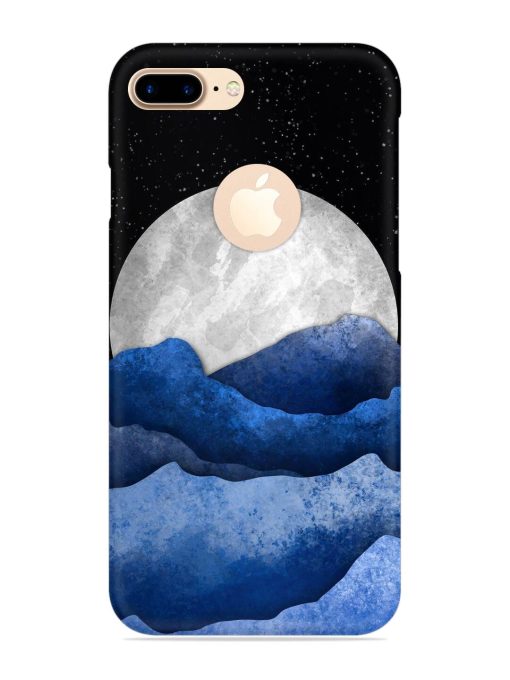 Full Moon Mountain Vector Snap Case for Apple Iphone 7 Plus (Logo Cut)