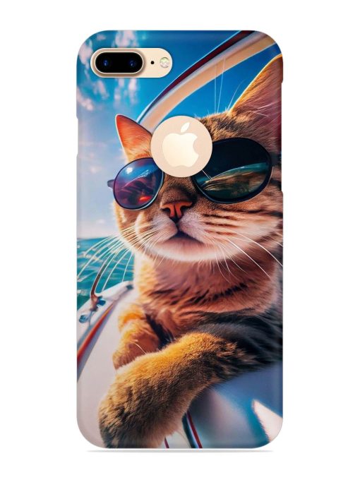 Cat In Style Snap Case for Apple Iphone 7 Plus (Logo Cut)