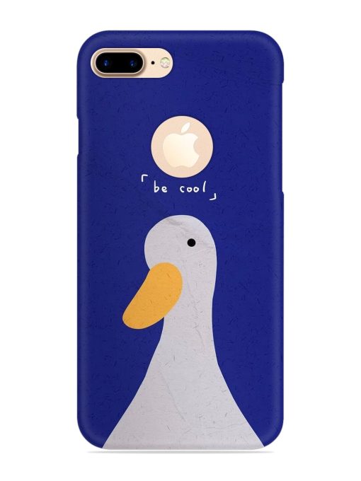 Be Cool Duck Snap Case for Apple Iphone 7 Plus (Logo Cut) Zapvi