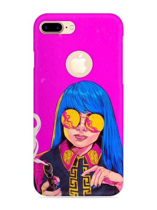 Aesthetic Anime Girl Snap Case for Apple Iphone 7 Plus (Logo Cut) Zapvi