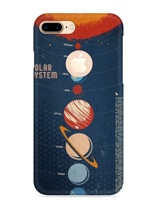 Solar System Vector Snap Case for Apple Iphone 7 Plus (Logo Cut) Zapvi