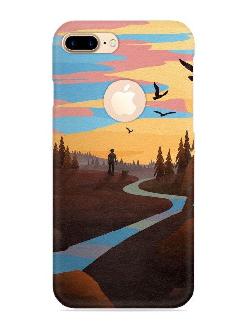 Natural Landscape Art Snap Case for Apple Iphone 7 Plus (Logo Cut) Zapvi